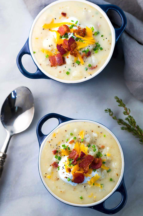Loaded Baked Potato Soup with Bacon | Idaho Spuds