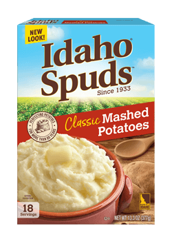 Instant Mashed Potatoes Chart