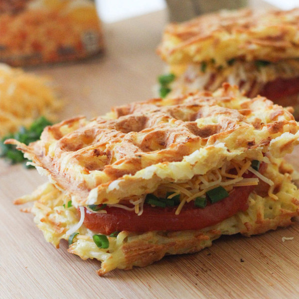 Waffle-Iron Hash Browns - Healthier Dishes