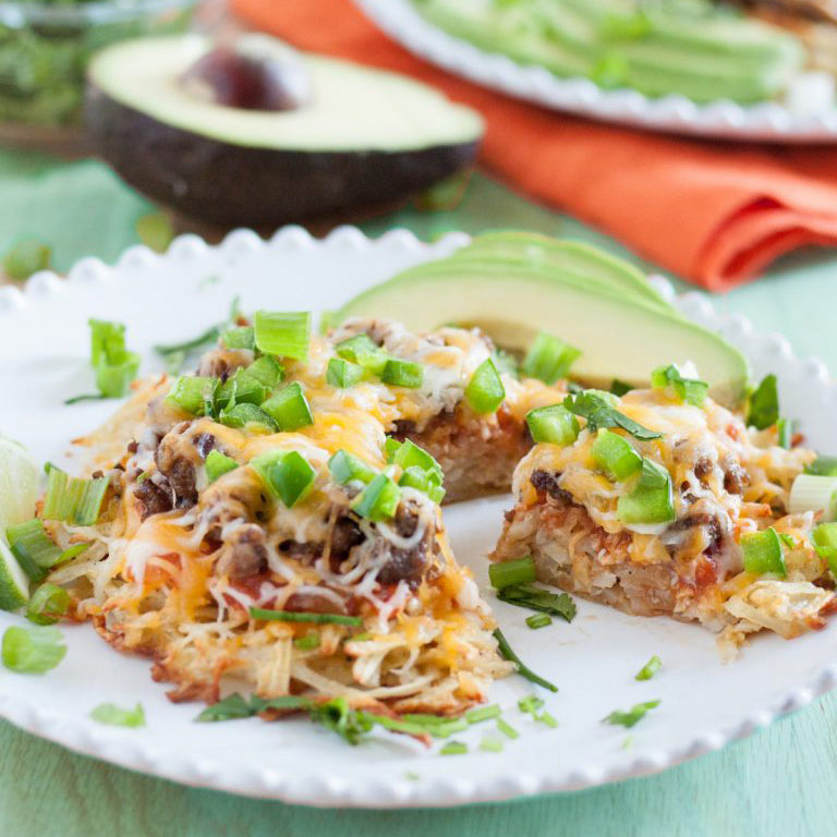 Hashbrown Crust Mexican Pizza